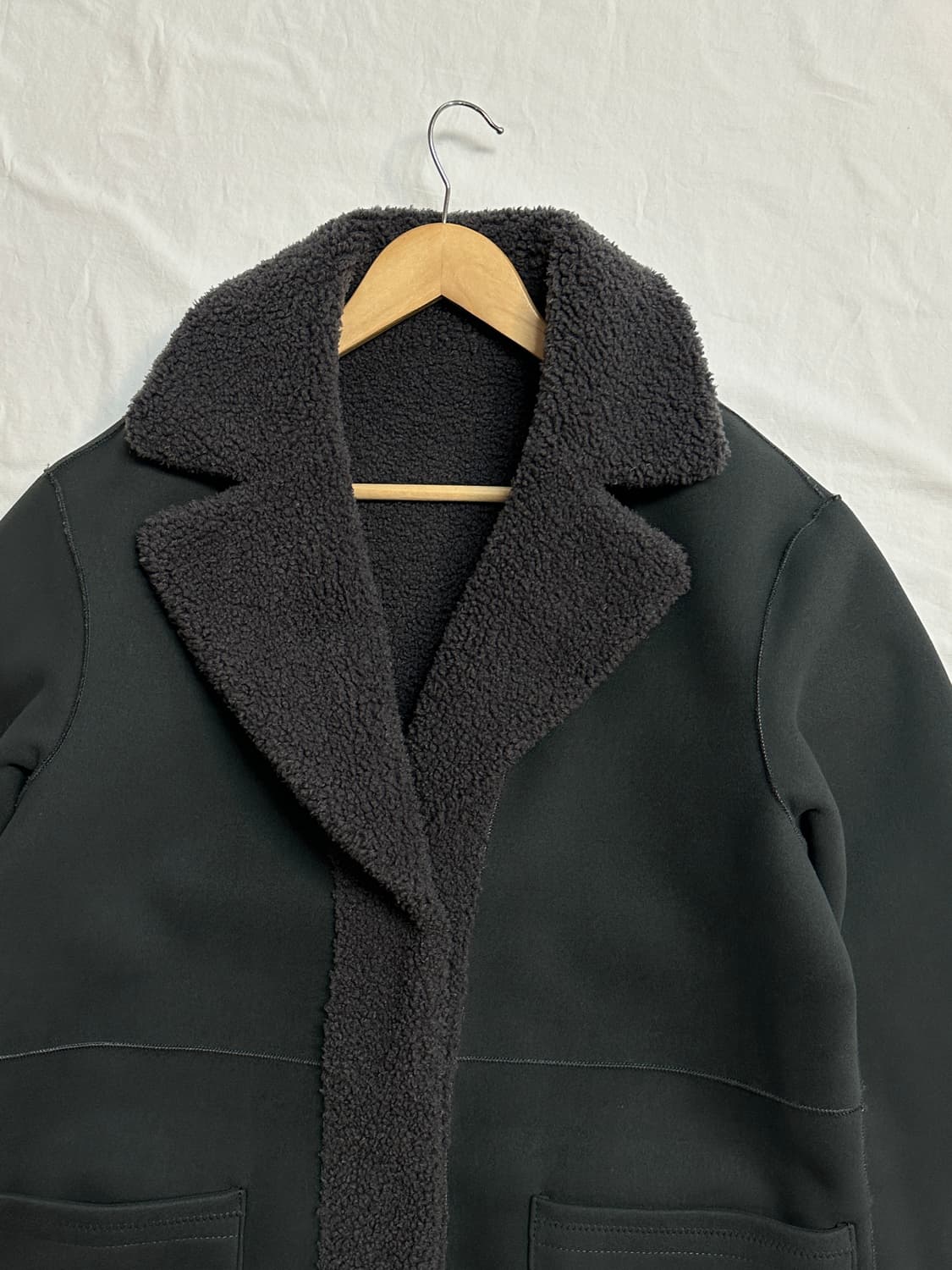 SOUP 양면 뽀글이 무스탕 코트 롱자켓 상품이미지5