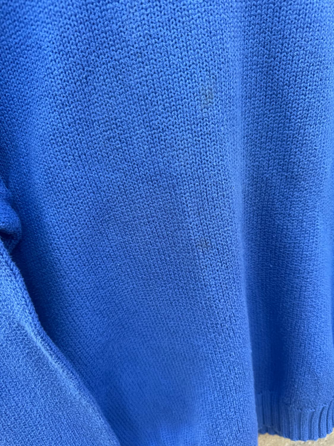 90s 폴로 랄프로렌 빈티지 코튼 니트 블루 L 상품이미지4