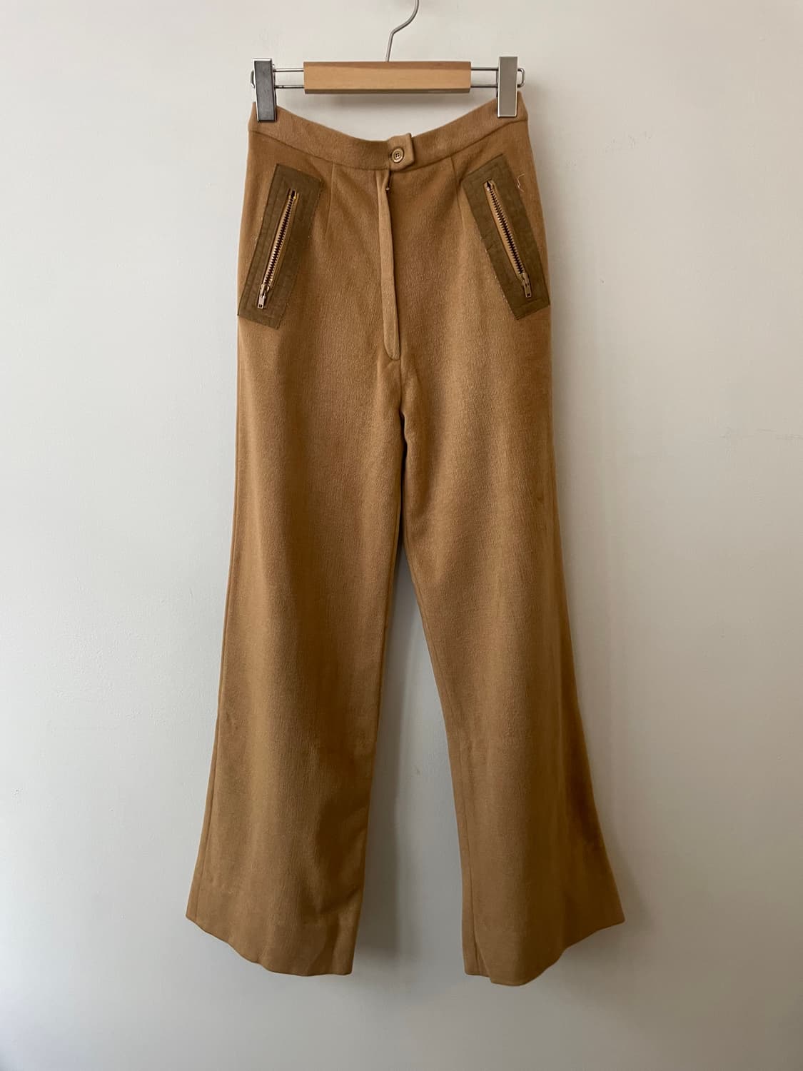 vintage camel fur boot cut pants 상품이미지1