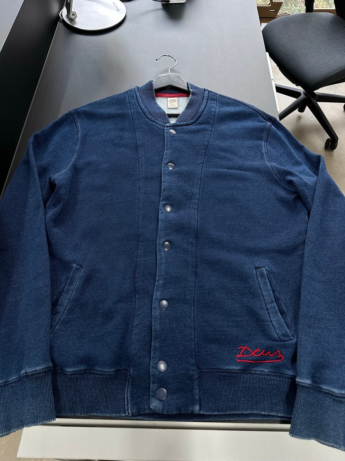 데우스 엑스마키나 레터링자수 코튼스타디움자켓 상품이미지6