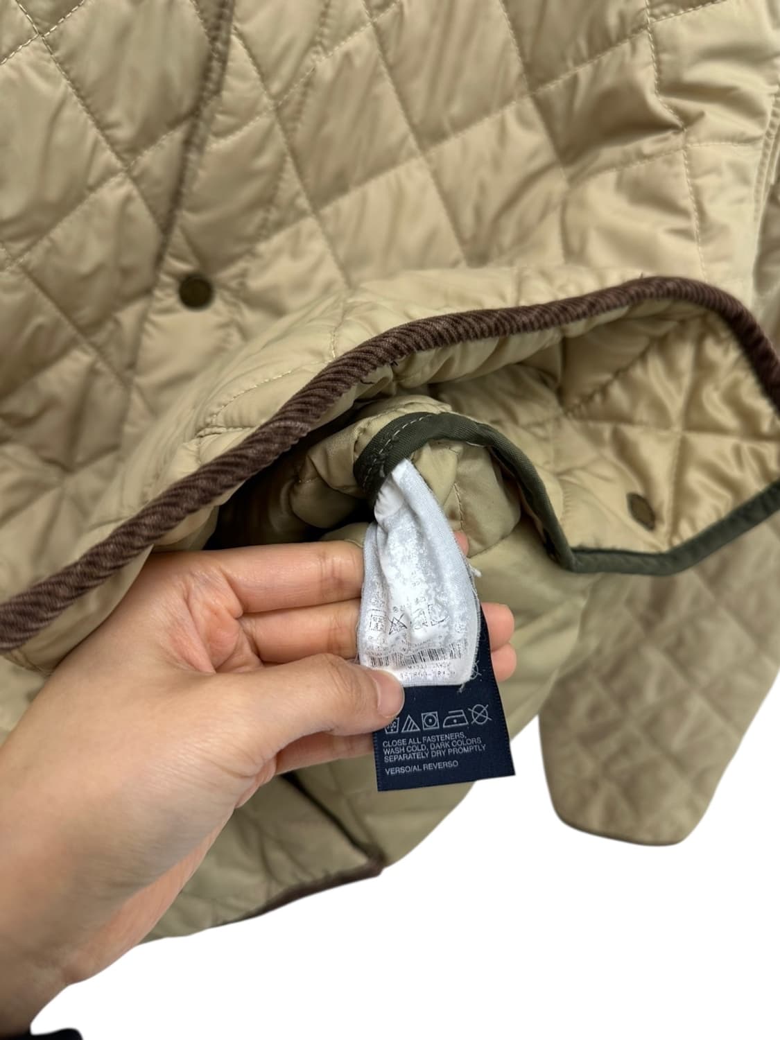 타미힐피거 퀄팅자켓 옐로우베이지 (M) 상품이미지7