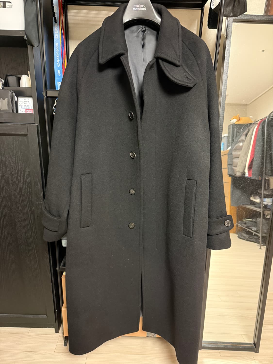 무탠다드 캐시미어 블렌드 오버사이즈 발마칸 코트 상품이미지3