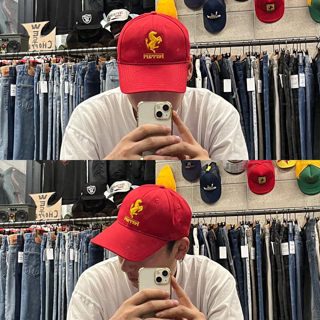 빈티지 페라리 레이싱 볼캡 상품이미지5