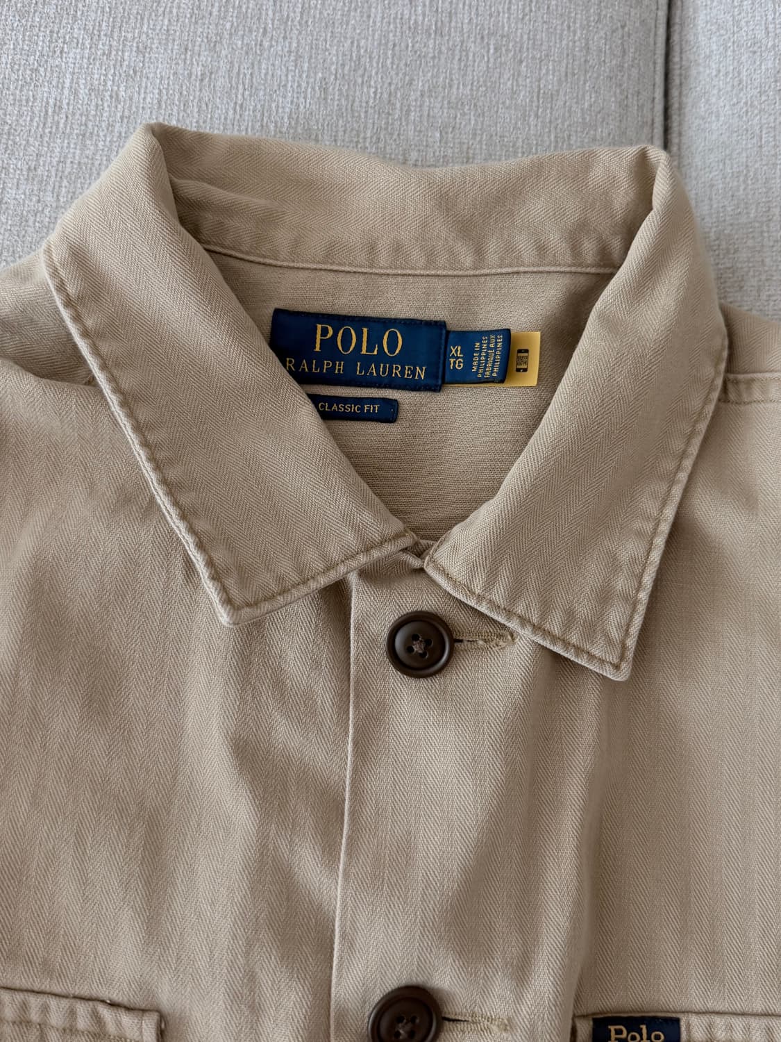 폴로 랄프로렌 트윌 셔츠 자켓 클래식 XL 상품이미지1