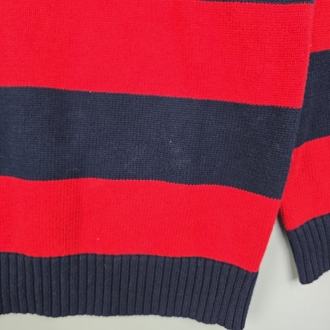 로렌랄프로렌 스트라이프 하프집업 니트 S 상품이미지5