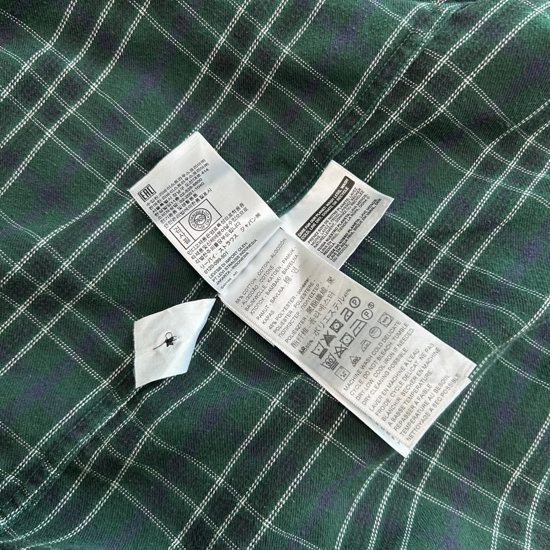 리바이스 체크 플란넬 셔츠 (M) 상품이미지7