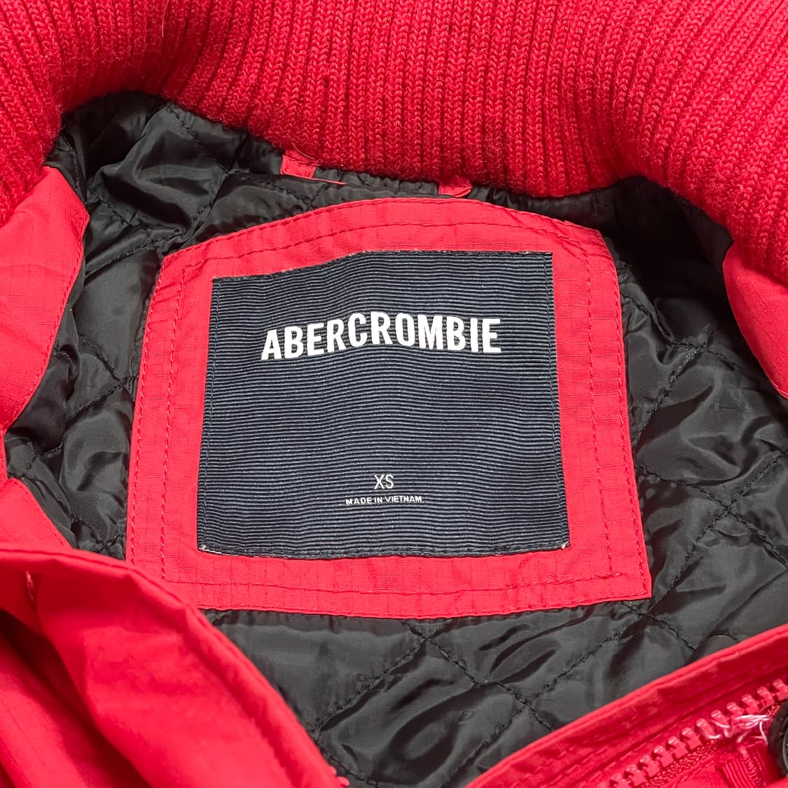 아베크롬비 레드 야상점퍼 여성XS  상품이미지5