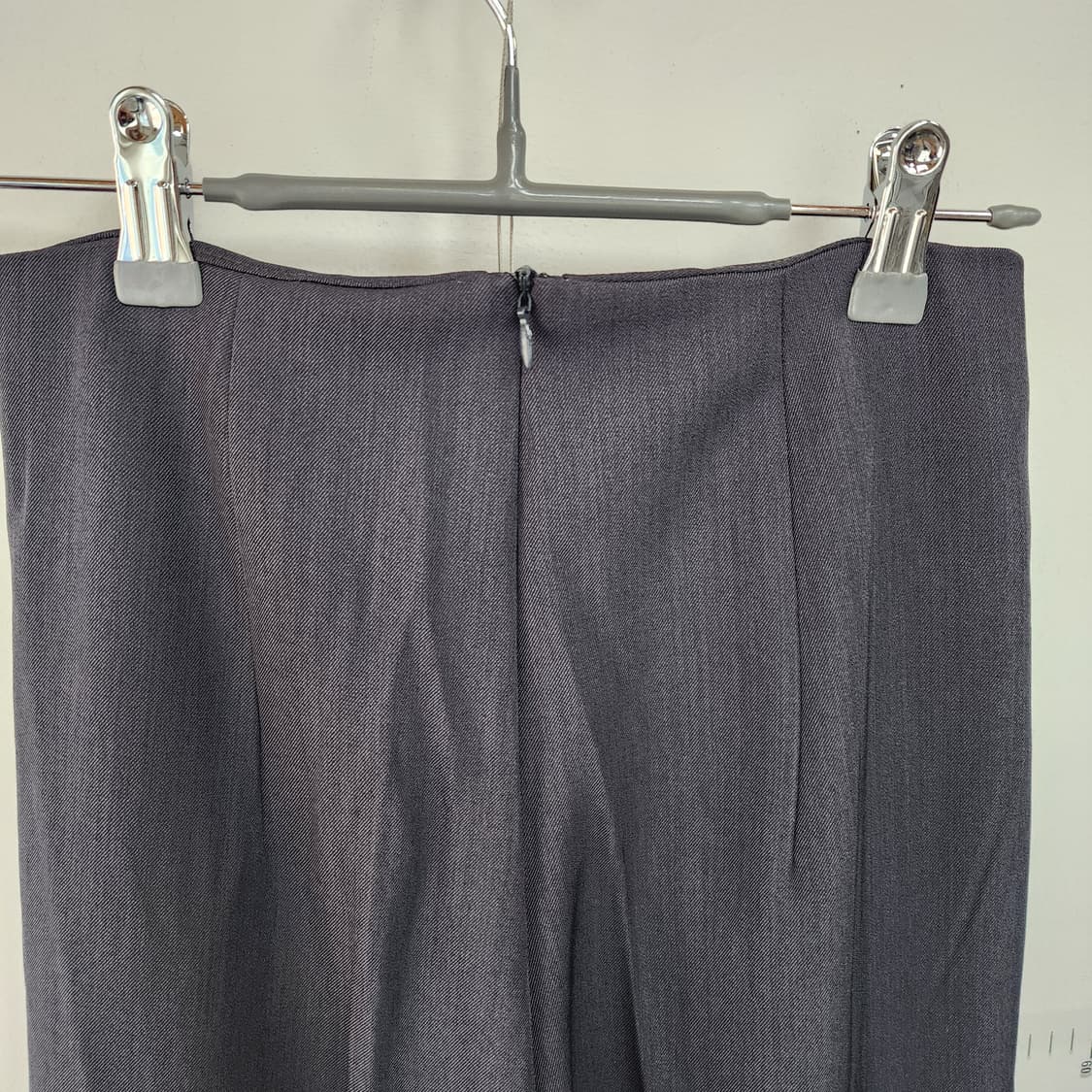 그레이 고급 와이드 슬랙스 팬츠 상품이미지5