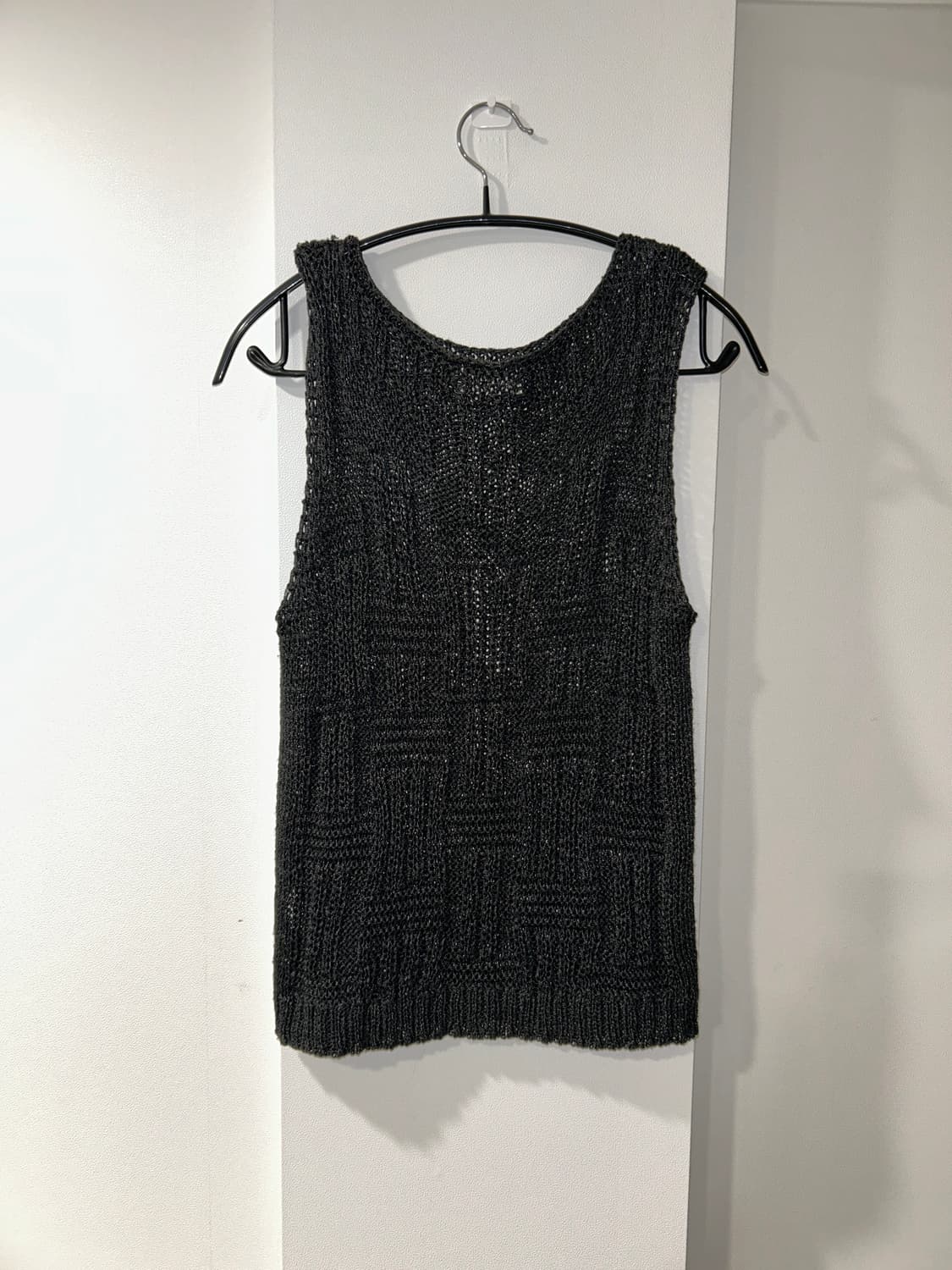 Charcoal Sleeveless Knit Top / 빈티지 나시 상품이미지3