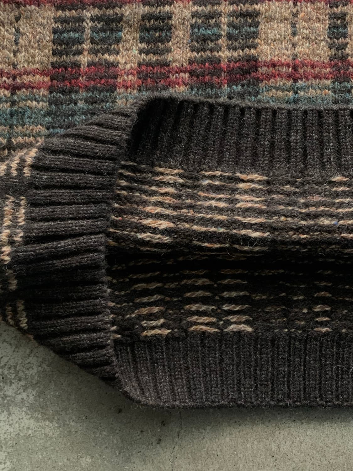 80s 엘엘빈 크루넥 울 스웨터 상품이미지4