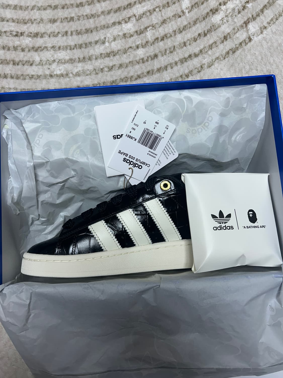 아디다스 x 베이프 캠퍼스 00s 코어 블랙 오프 화이트 265 상품이미지2