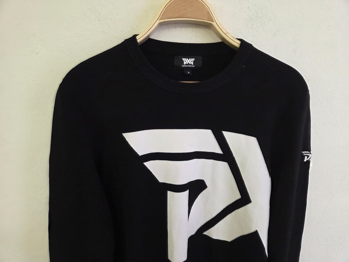 PXG 블랙 로고 니트 스웨터 M 상품이미지2