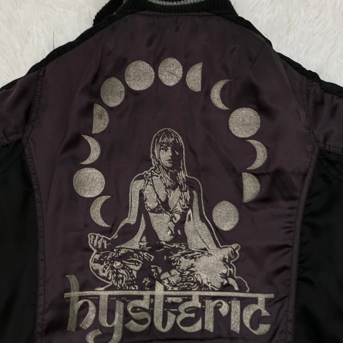 히스테리 글래머 문워크 누빔 블루종 y2k 스트릿 갸루 펑키 일본 상품이미지3