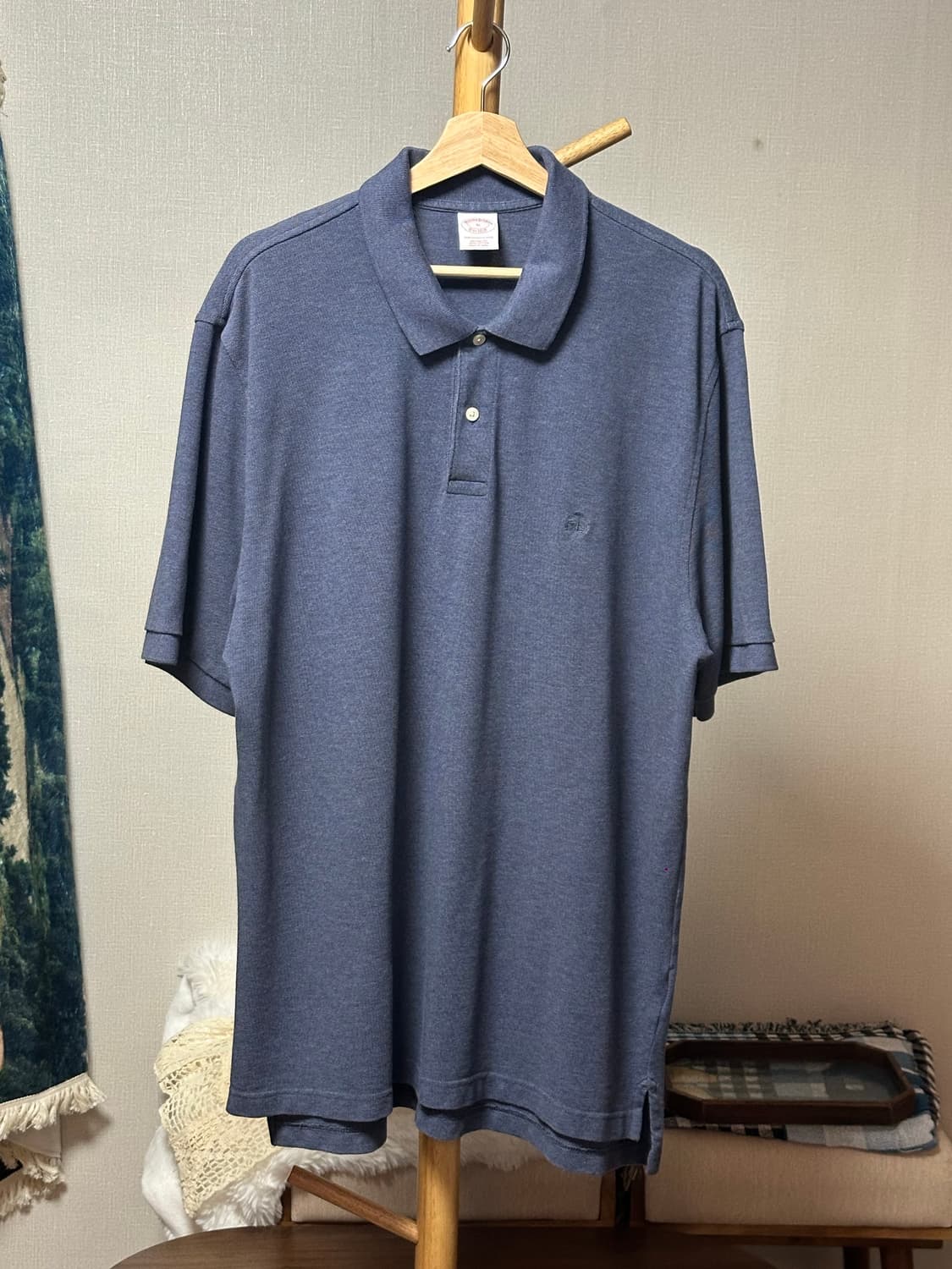 브룩스브라더스 카라티셔츠 메디슨/XL/워시드블루 상품이미지1