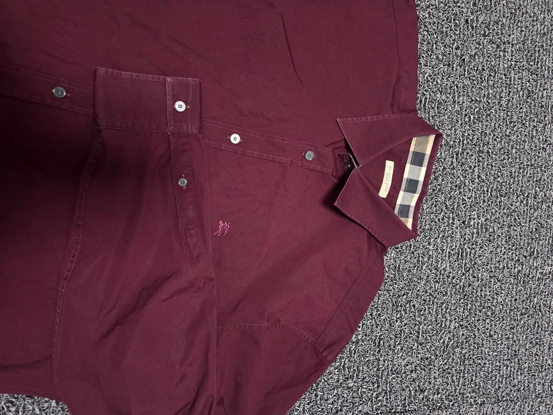 버버리 셔츠/2XL/버건디(6) 상품이미지3