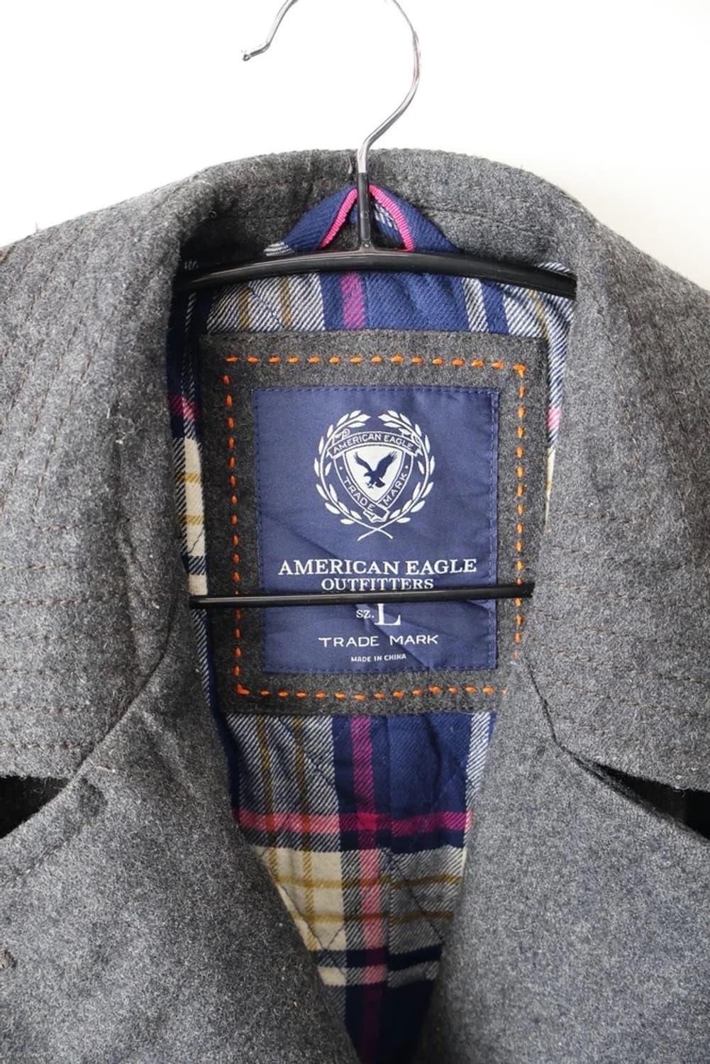 American Eagle Gray Pea Coat 상품이미지5