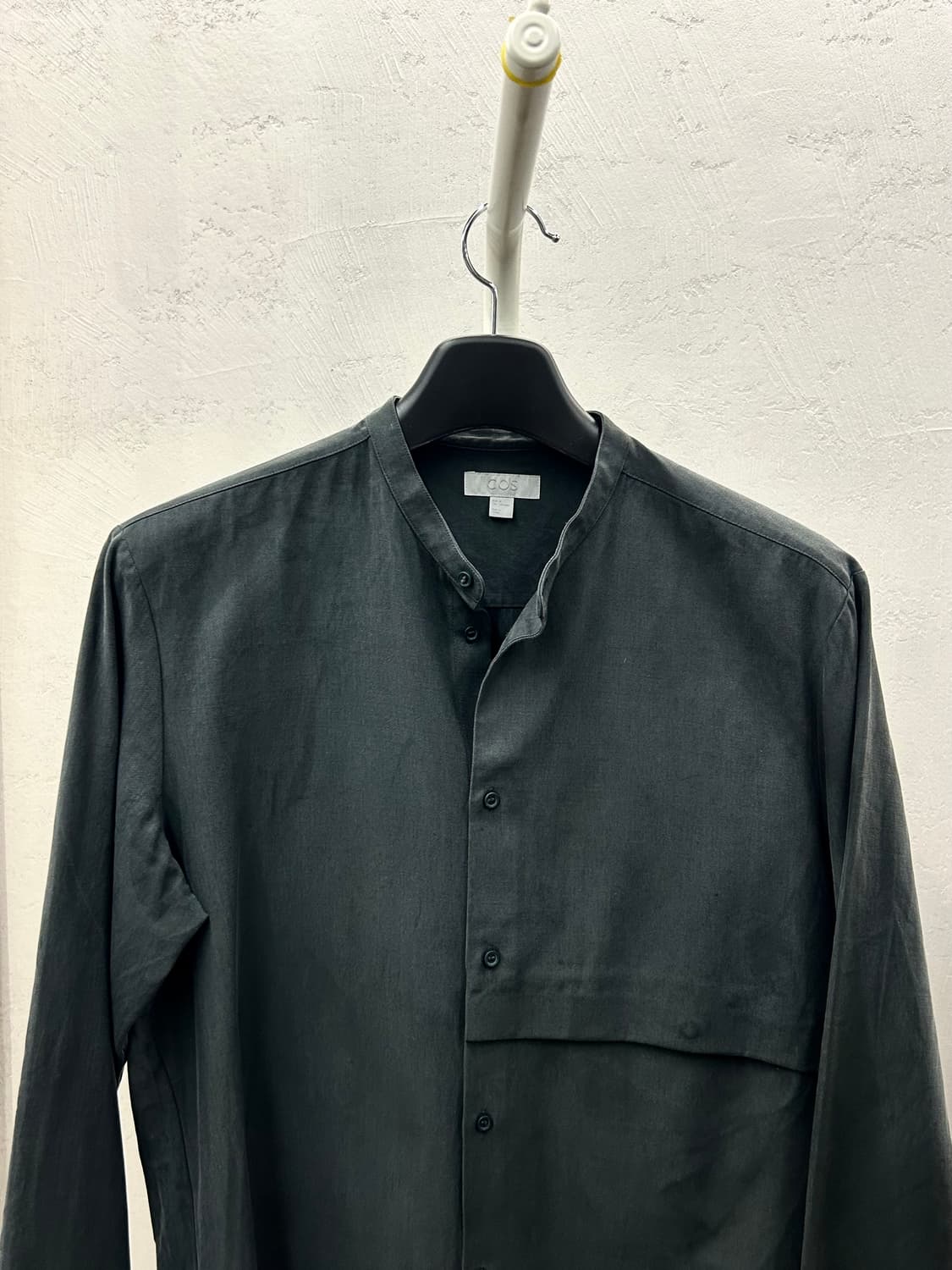 COS 차이나 카라 셔츠 다크 그레이 상품이미지4