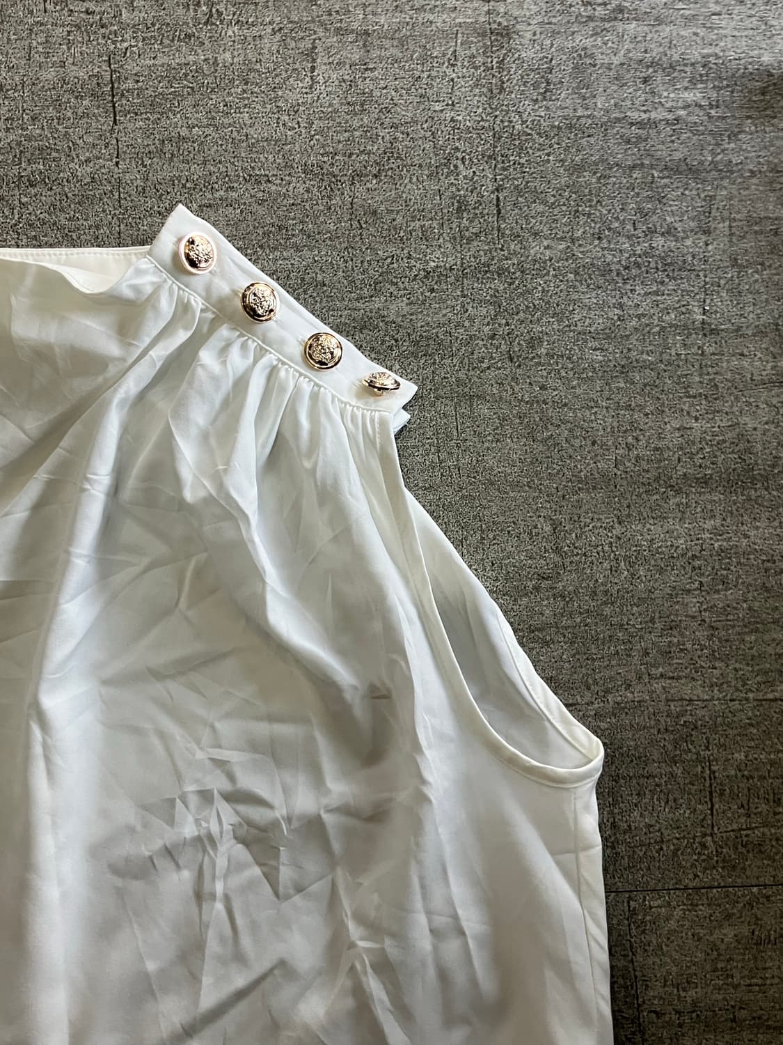 일본빈티지 달천깔페어리 프린세스공주 넥단추 슬리브리스나시탑 상품이미지2