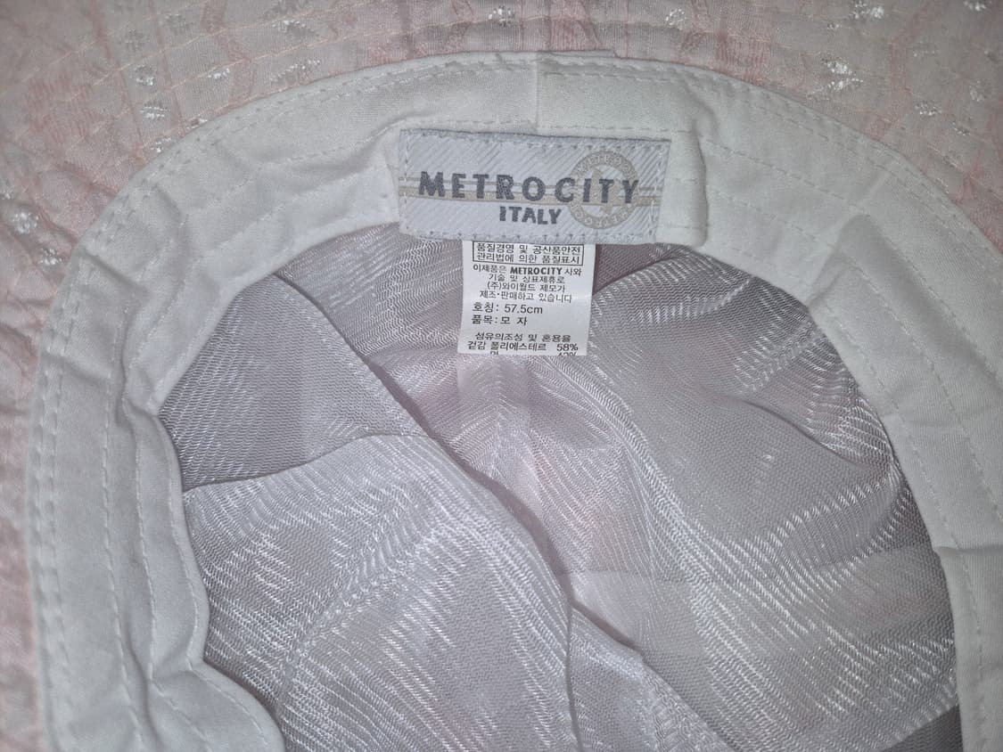 METROCITY Babypink cotton bucket hat 상품이미지4