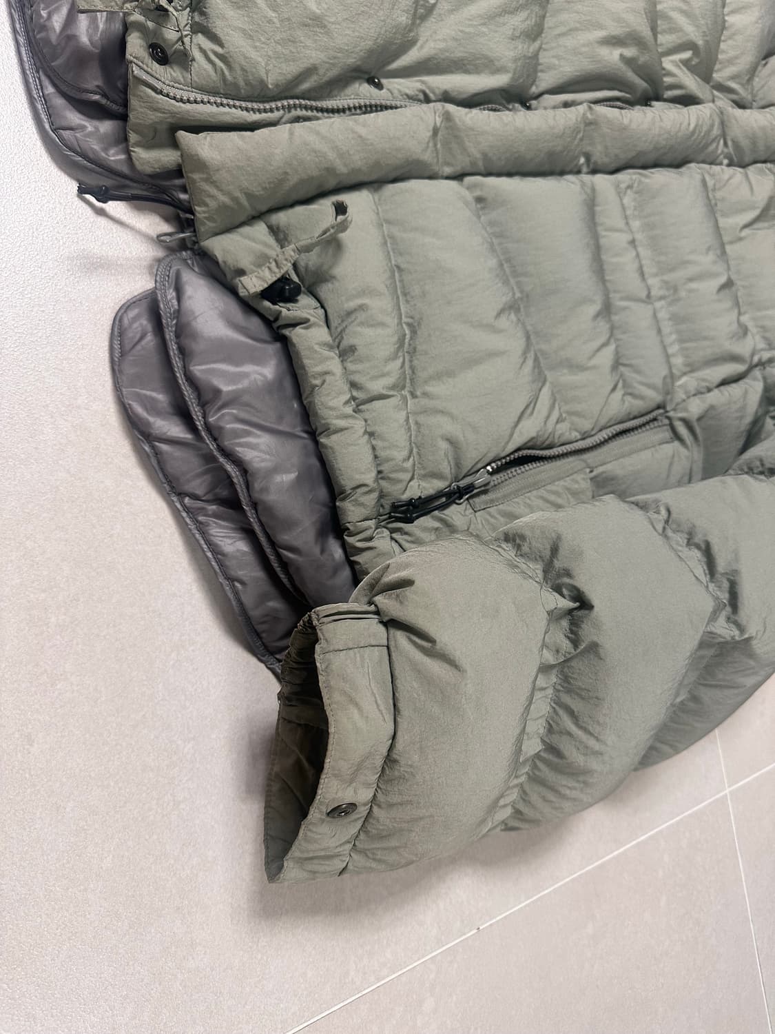 언어펙티드 구스다운 레이어드 패딩 M 상품이미지3