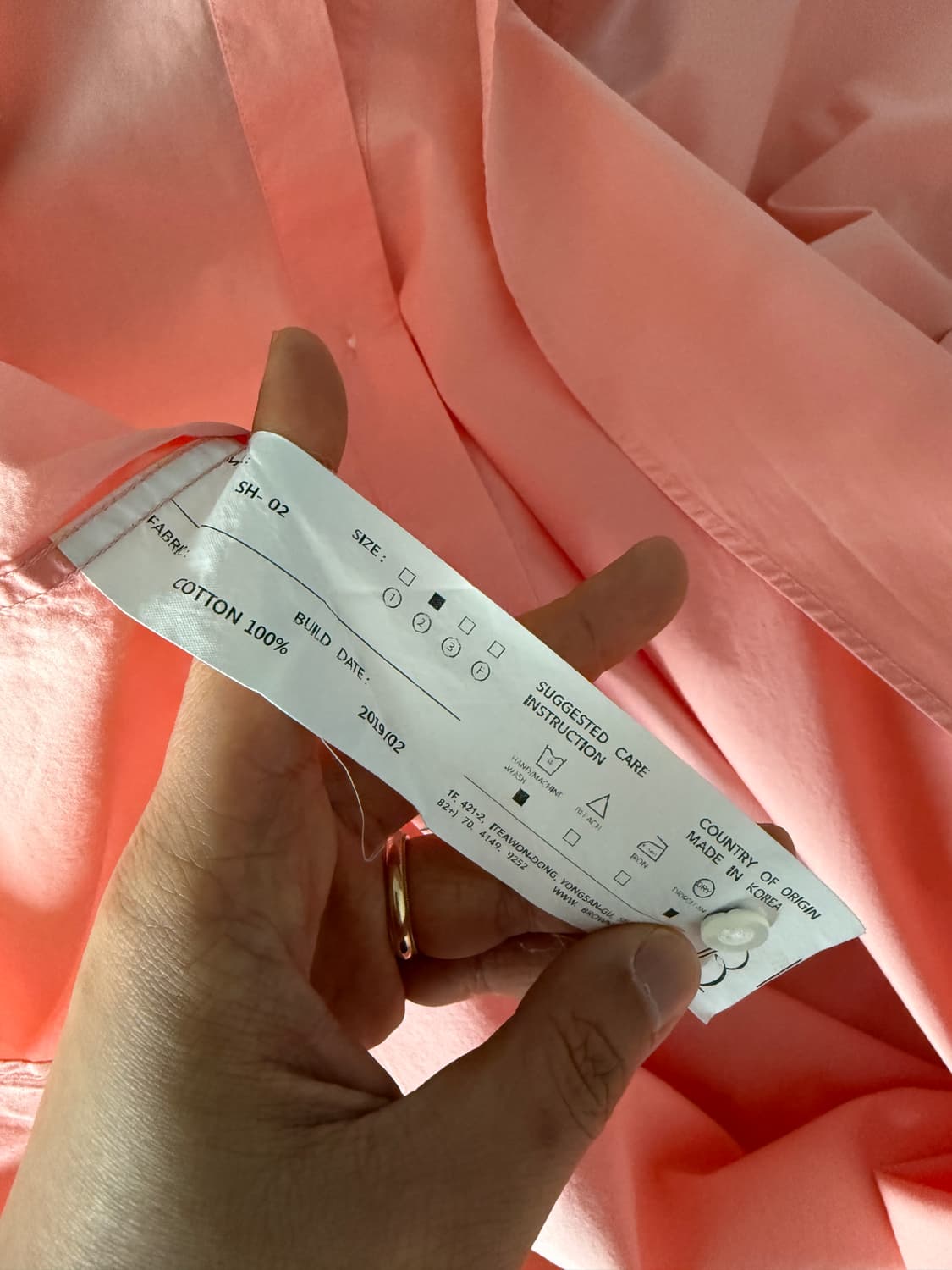 브라운야드(BROWN YARD) 코튼 셔츠(거의 신품급) 상품이미지7