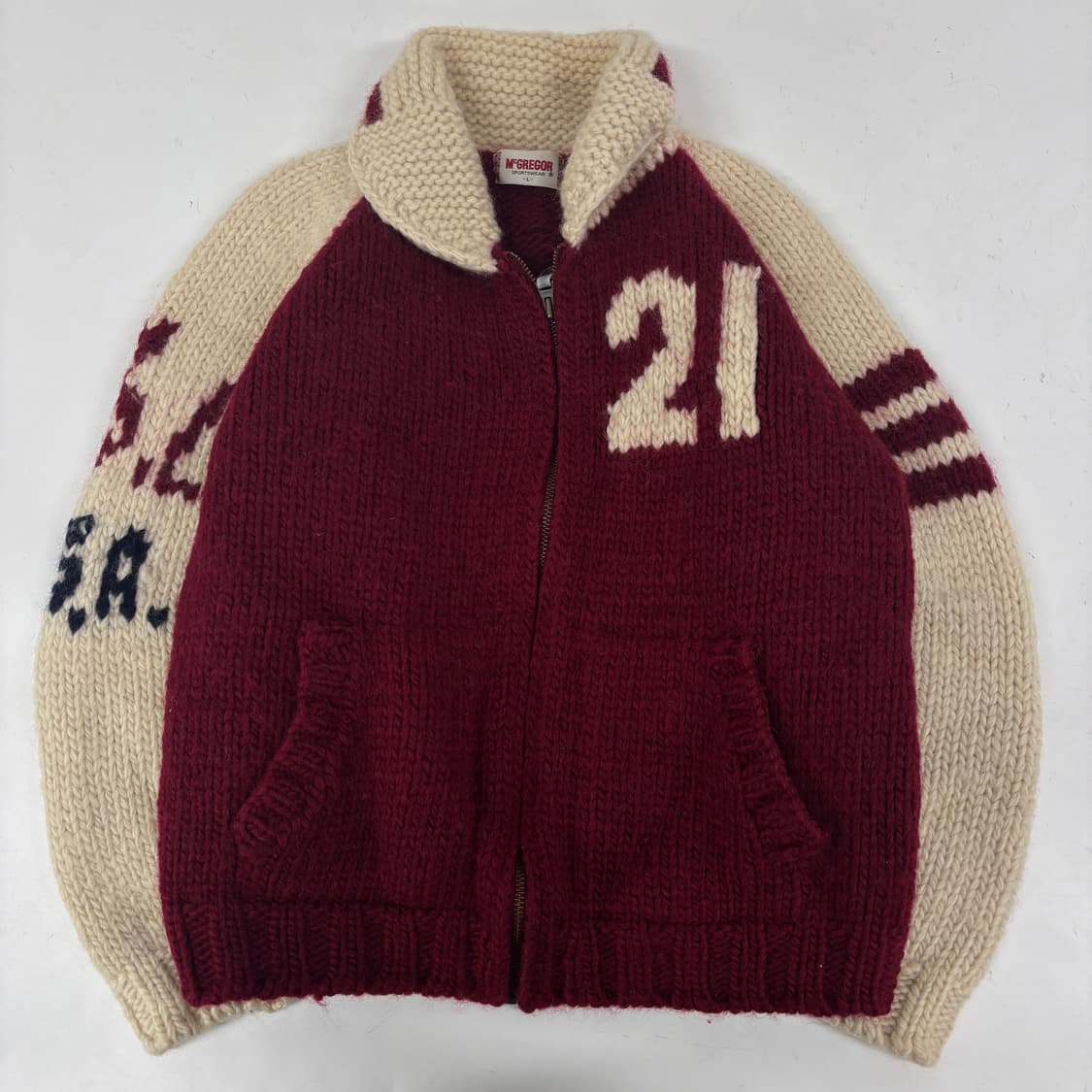 맥그리거 코위찬 울 집업 상품이미지1