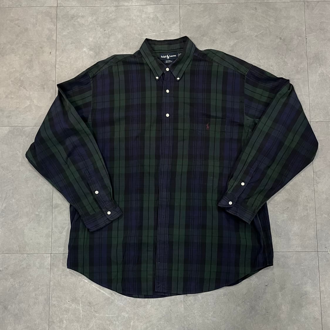 90s 폴로 빅셔츠 블랙와치 (115) 상품이미지1