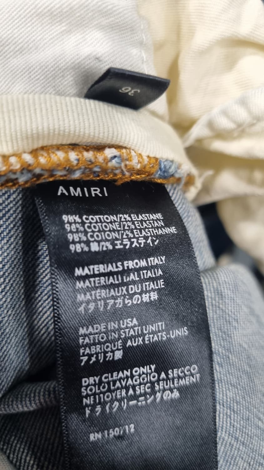 amiri 무파 슬림 스판진 허리단면44(34) 기장104 상태좋음 상품이미지8