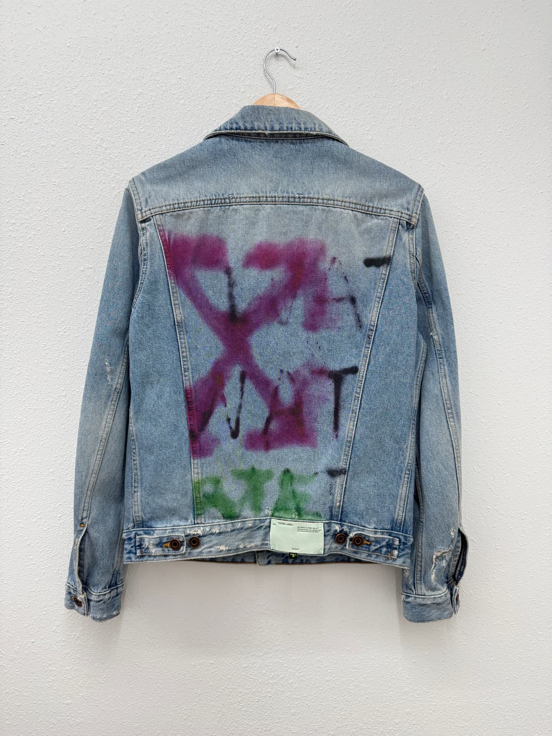 오프화이트 블리치드 데님 자켓 상품이미지6