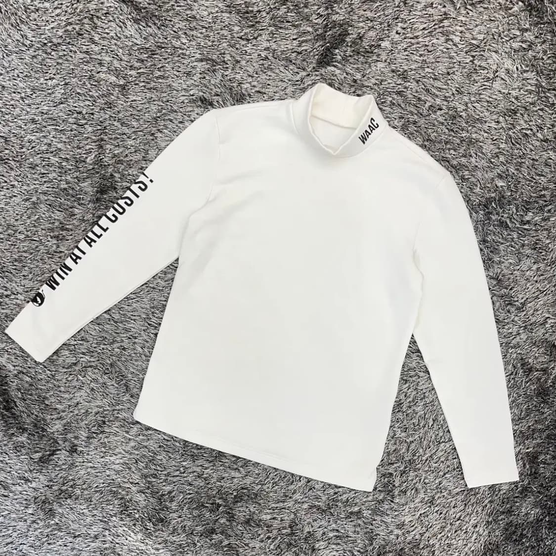 왁 남성 파워스트레치 터틀넥 기모 티셔츠 (2) 상품이미지1