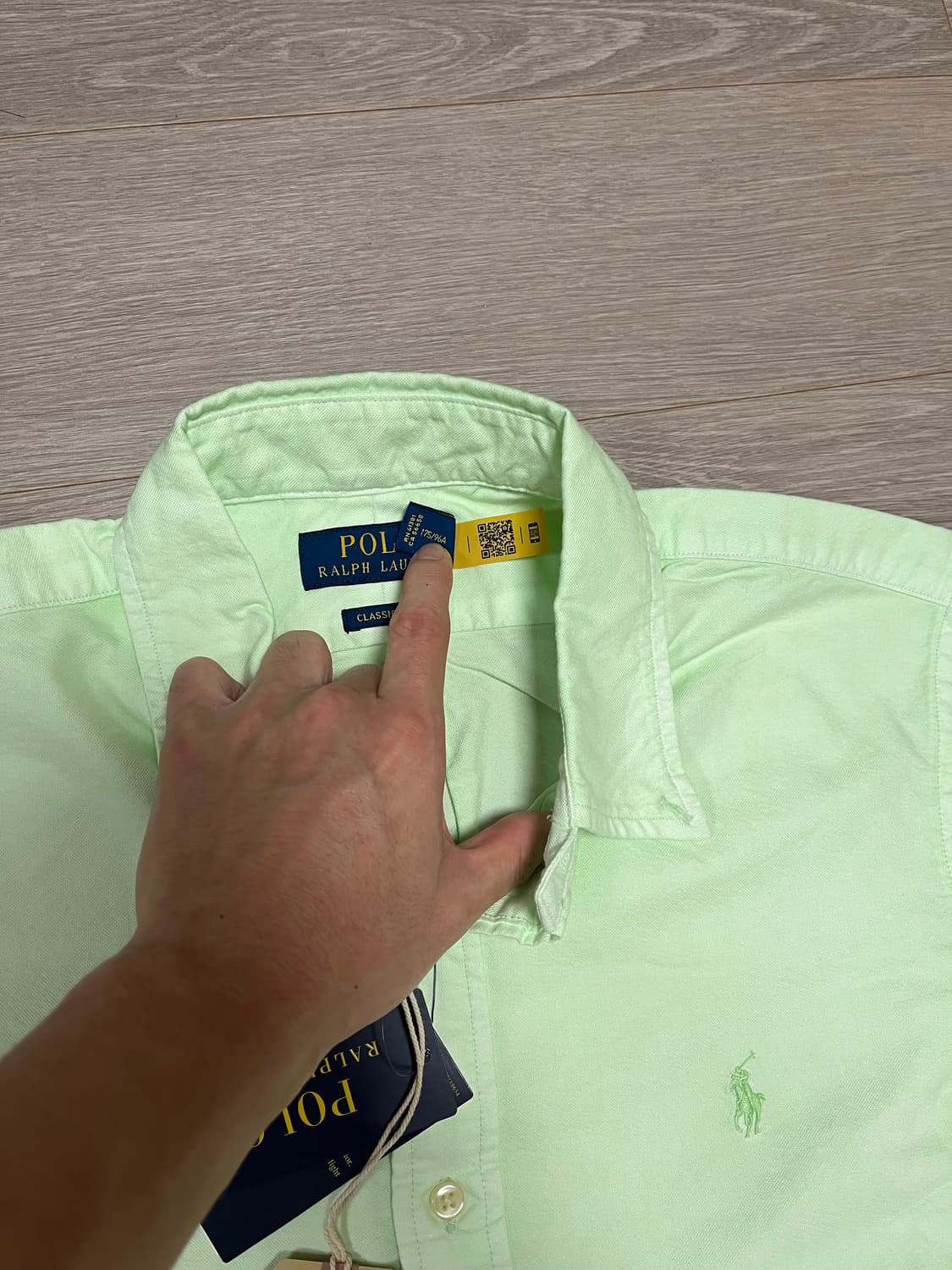 (새상품) 폴로 랄프로렌 가먼트다이 셔츠 상품이미지4