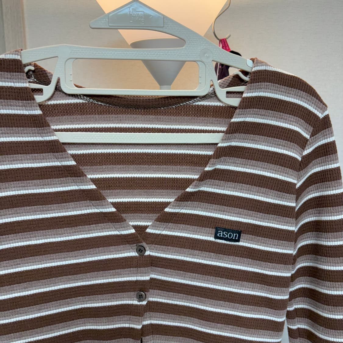 (새상품) 애즈온 Pola Stripe Cardigan(폴라 스트라이프) 상품이미지3