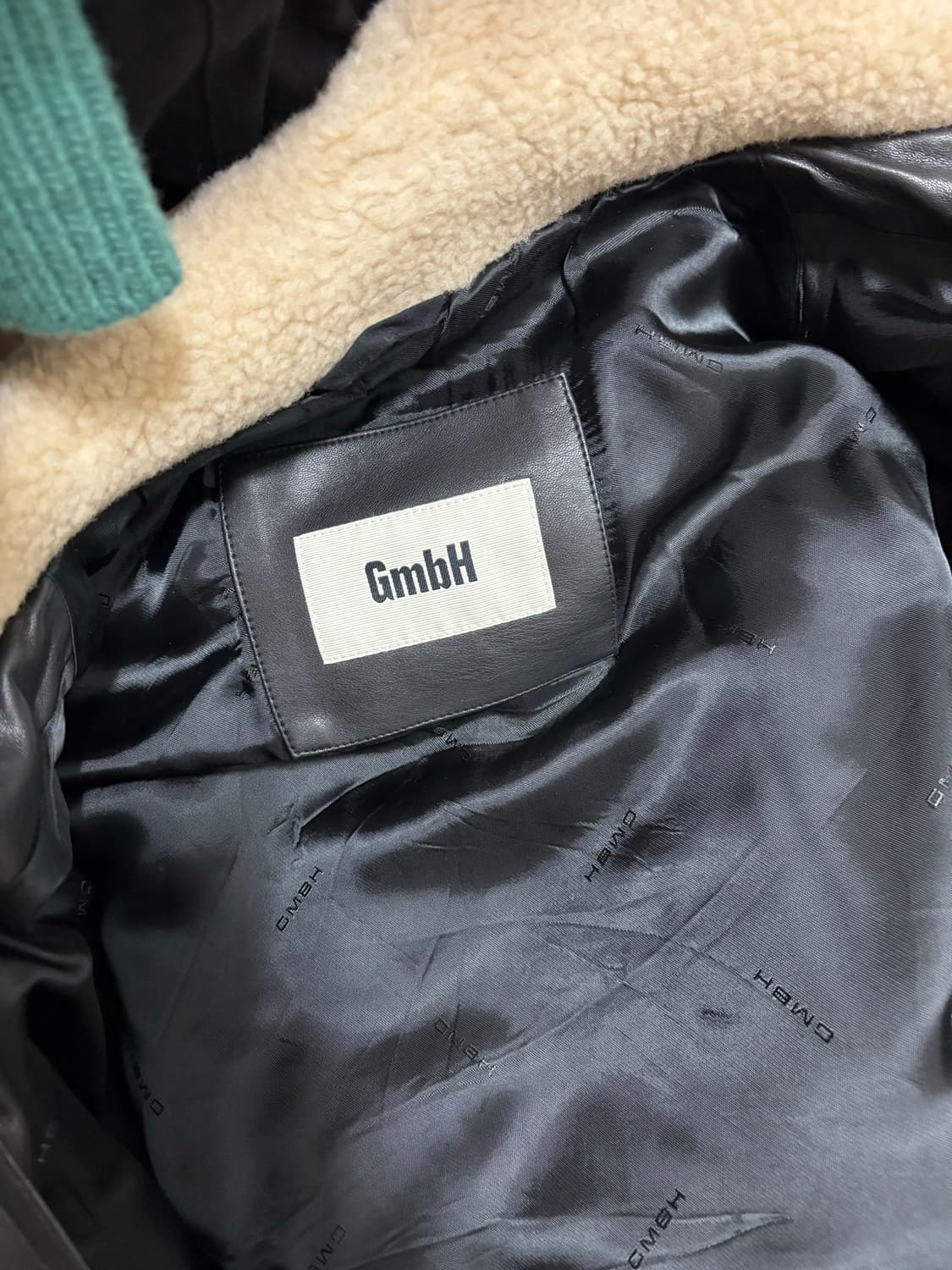 GmbH /Beige Two Tone Fleece Jacket 테디자켓 상품이미지7