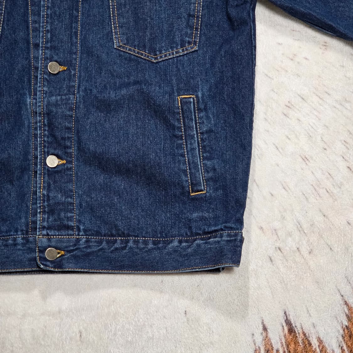 빈티지 진청 투포켓 데님 자켓 상품이미지3