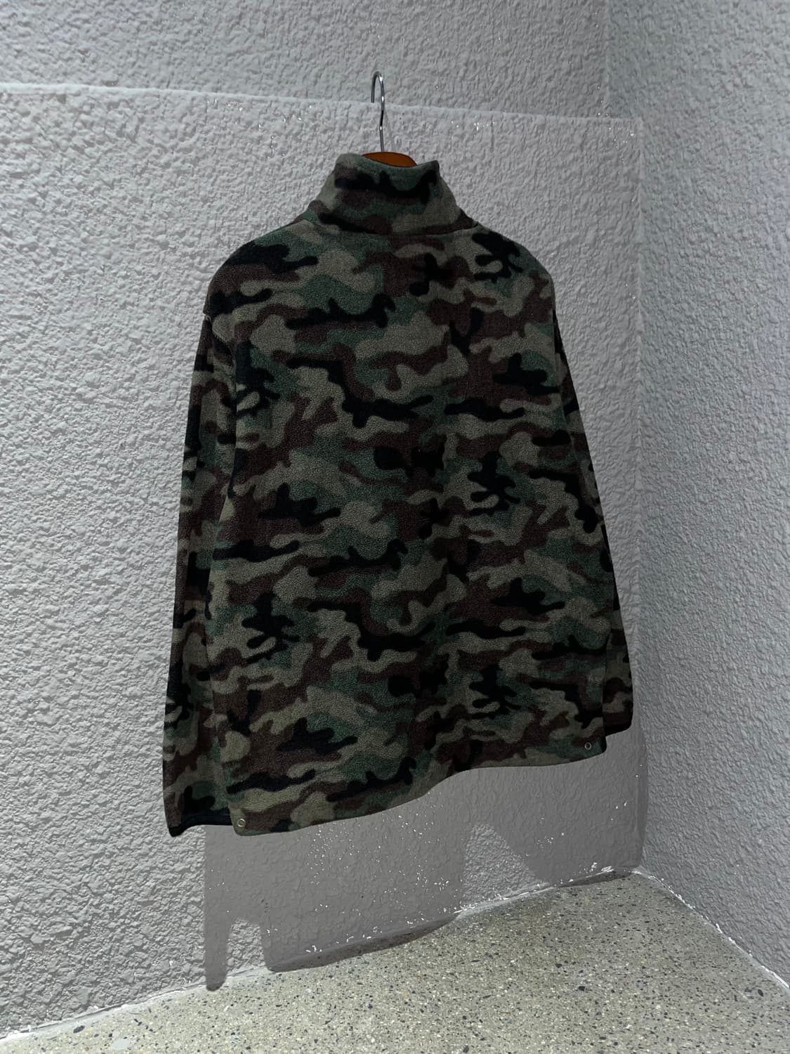 빈티지 카모 플리스 집업 상품이미지2