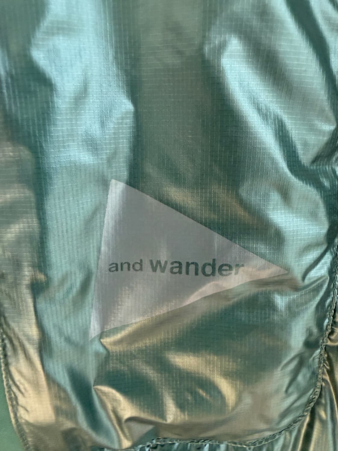 앤드원더 다이아몬드 스티치 다운자켓 L 그린 상품이미지3