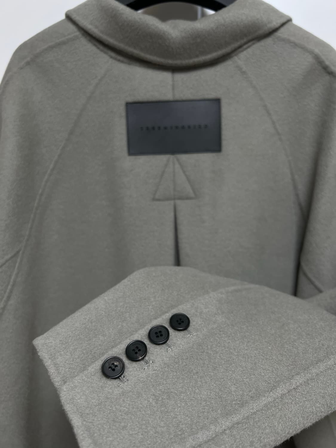 트리밍버드 와이드 롱코트 [카키그레이] 상품이미지1