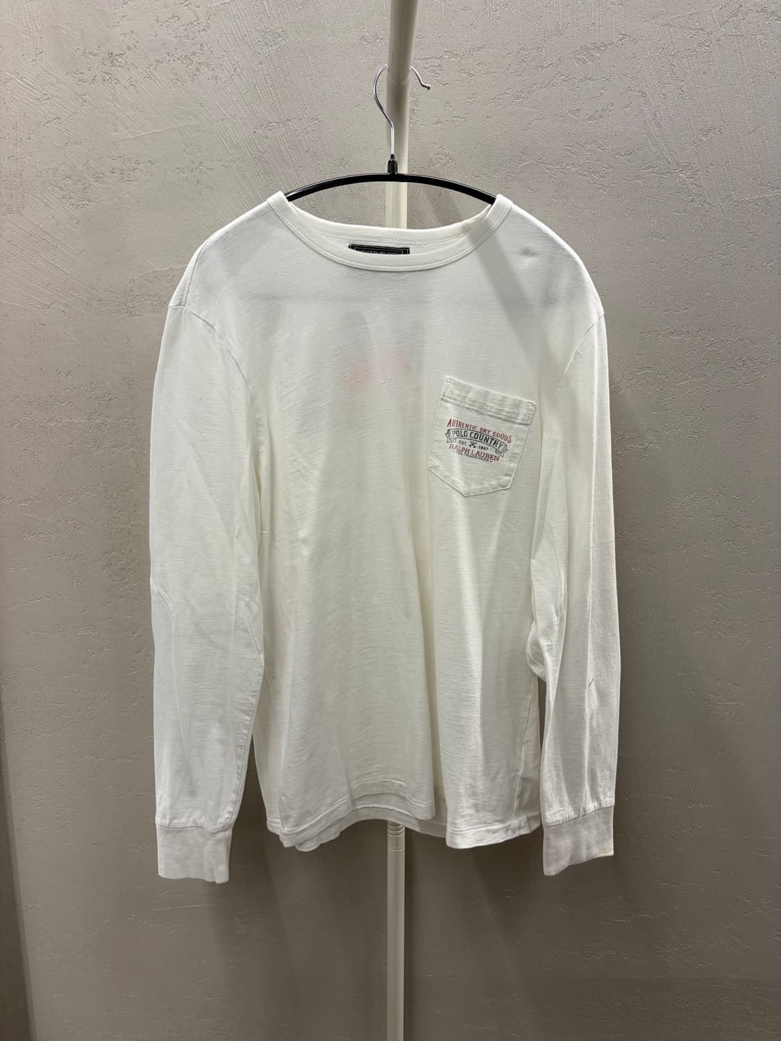 폴로 컨트리 랄프로렌 화이트 포켓 티셔츠 M 상품이미지2