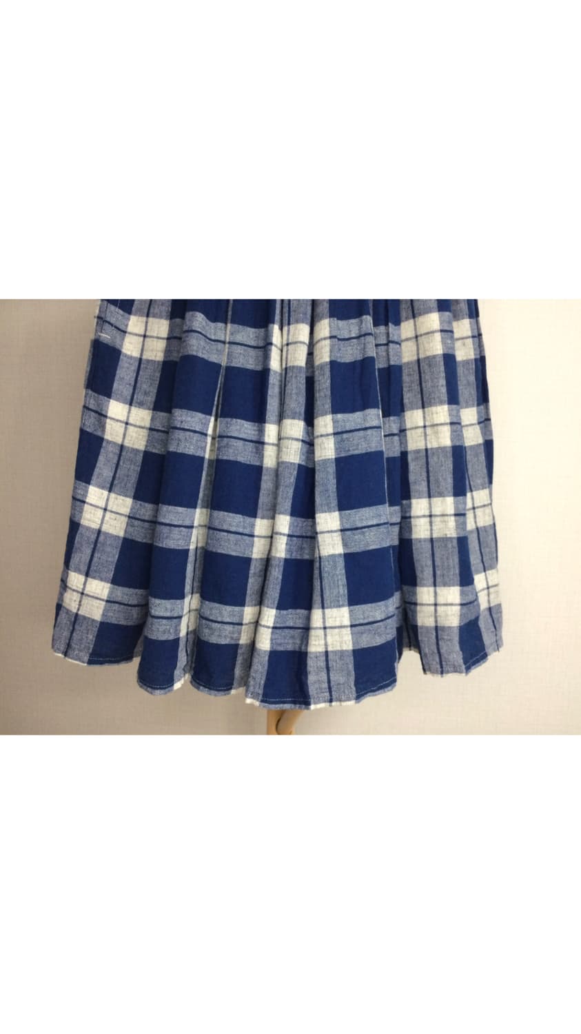 Beams boy 빔즈보이 웨어 블루 체크 스커트 상품이미지3