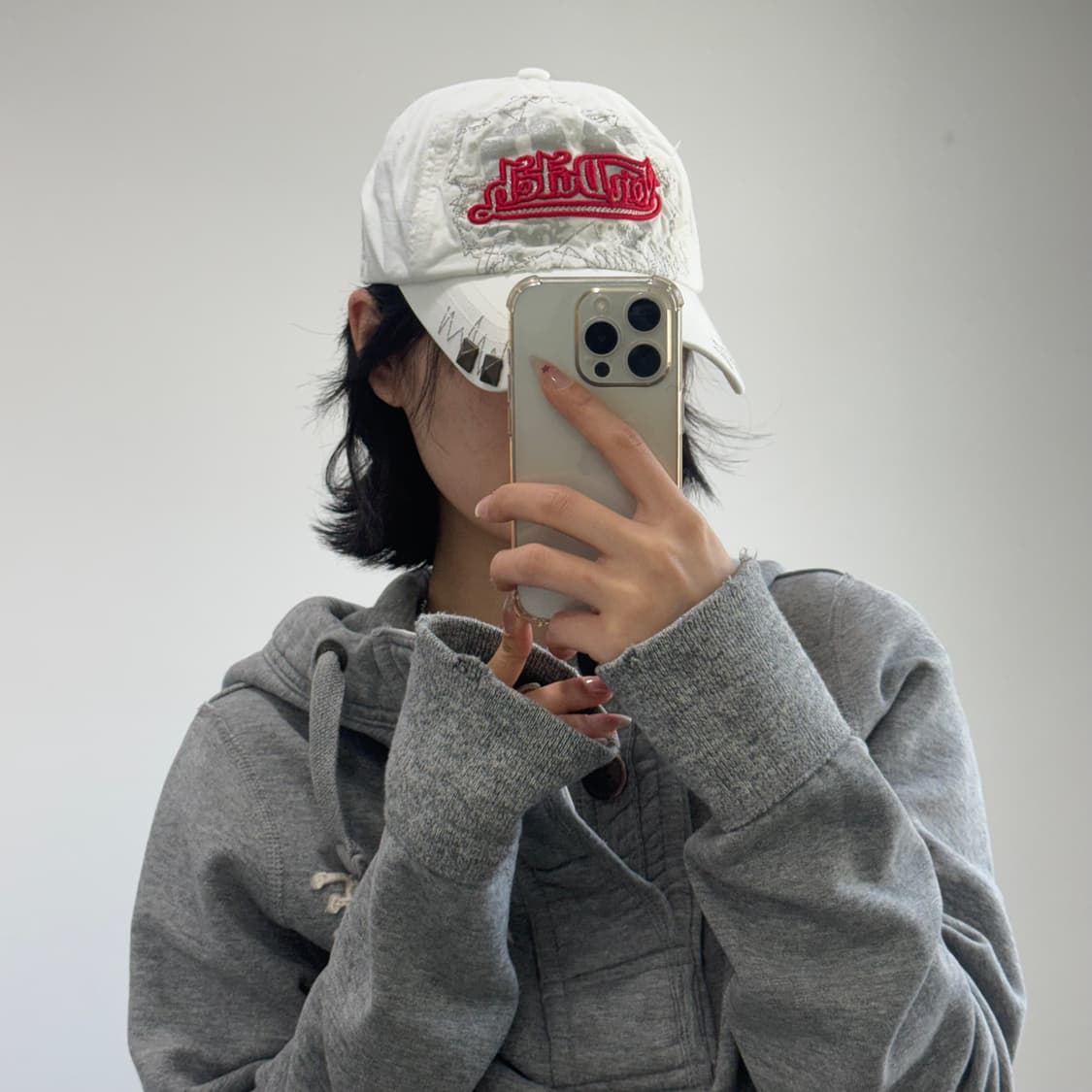 VonDutch 본더치 레드로고 화이트 볼캡 상품이미지1