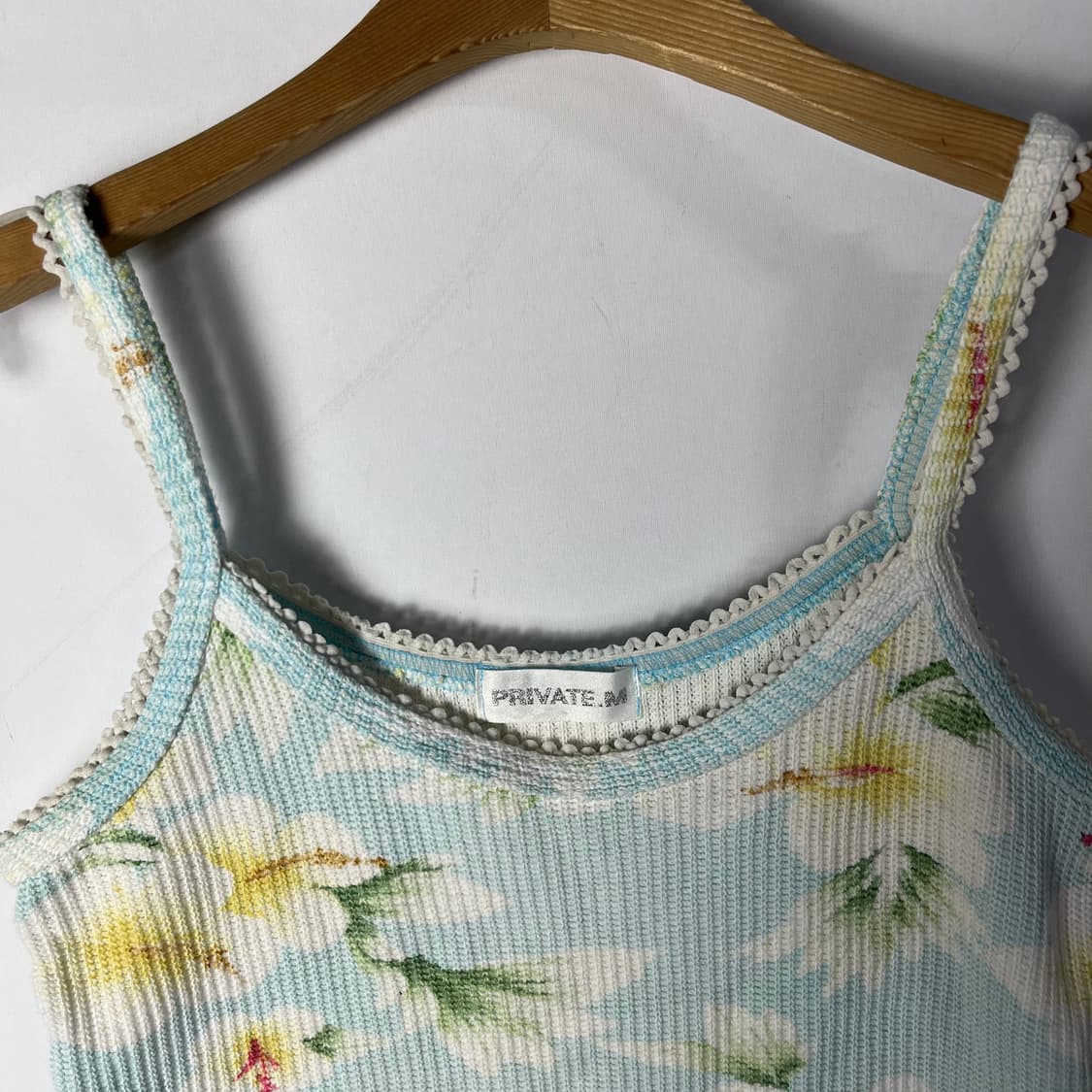 [JPN] 빈티지 플로럴 코튼 니트 슬리브리스 상품이미지2