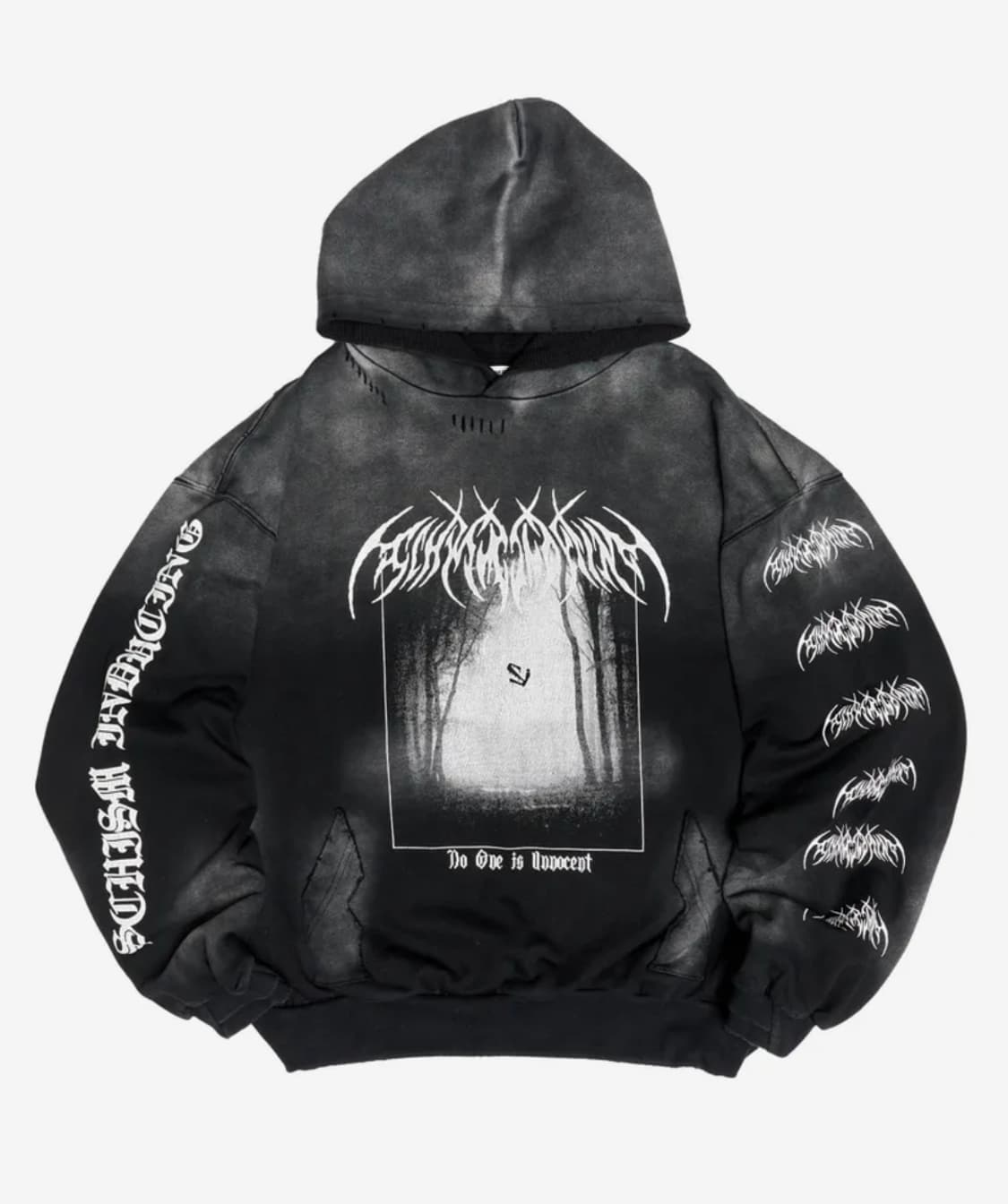 스키즘 인듀싱 EMO HOODIE CHARCOAL 상품이미지1