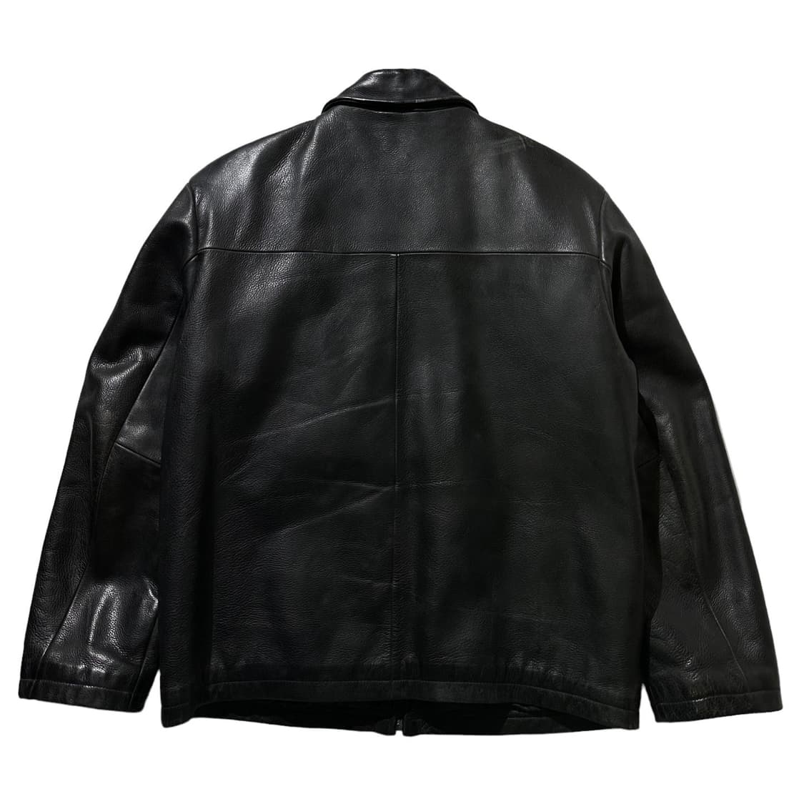 리바이스 카우 레더 소가죽 헤링턴 블루종 싱글 자켓 상품이미지2