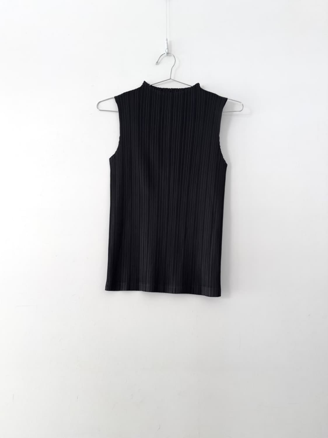 High neck basic pleats sleeveless  상품이미지2