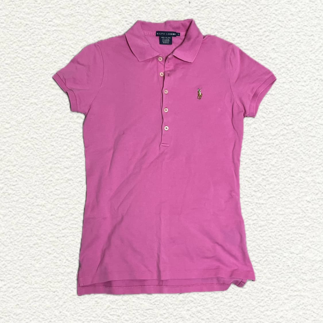 폴로 랄프로렌 핑크 카라티 S 상품이미지1