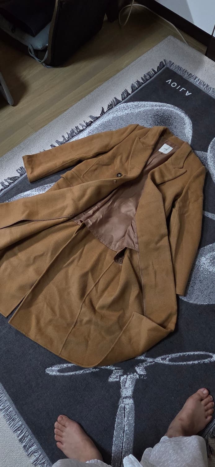 쥬크 ZOOC 울캐시미어 카멜 롱 코트 55 상품이미지5