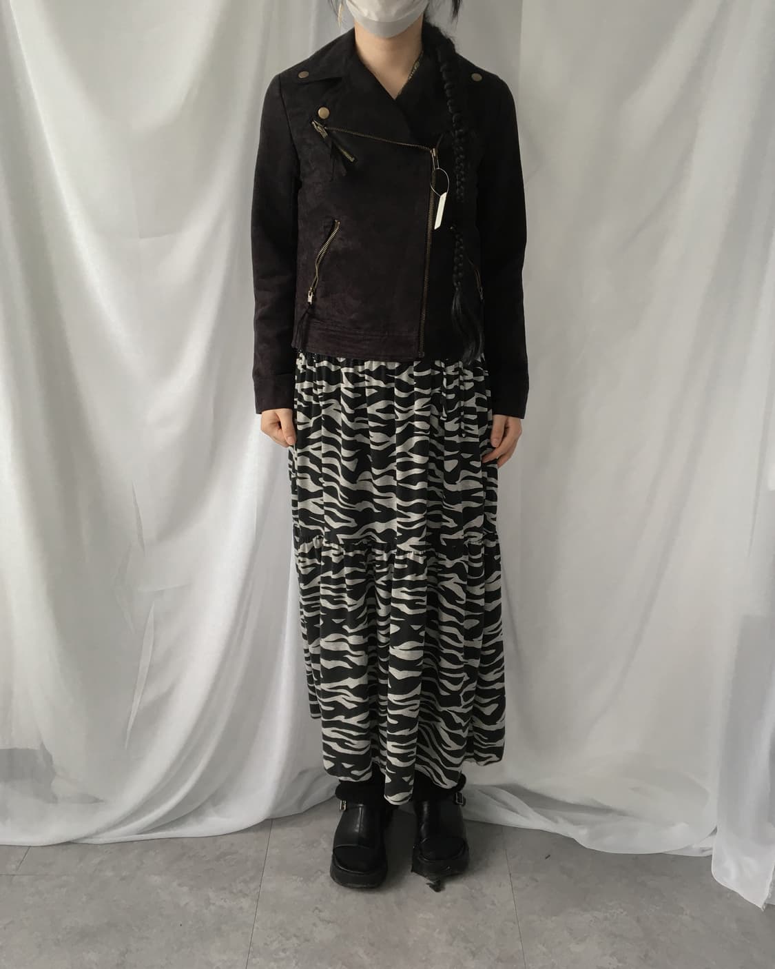 Fake suede rider jacket 상품이미지5