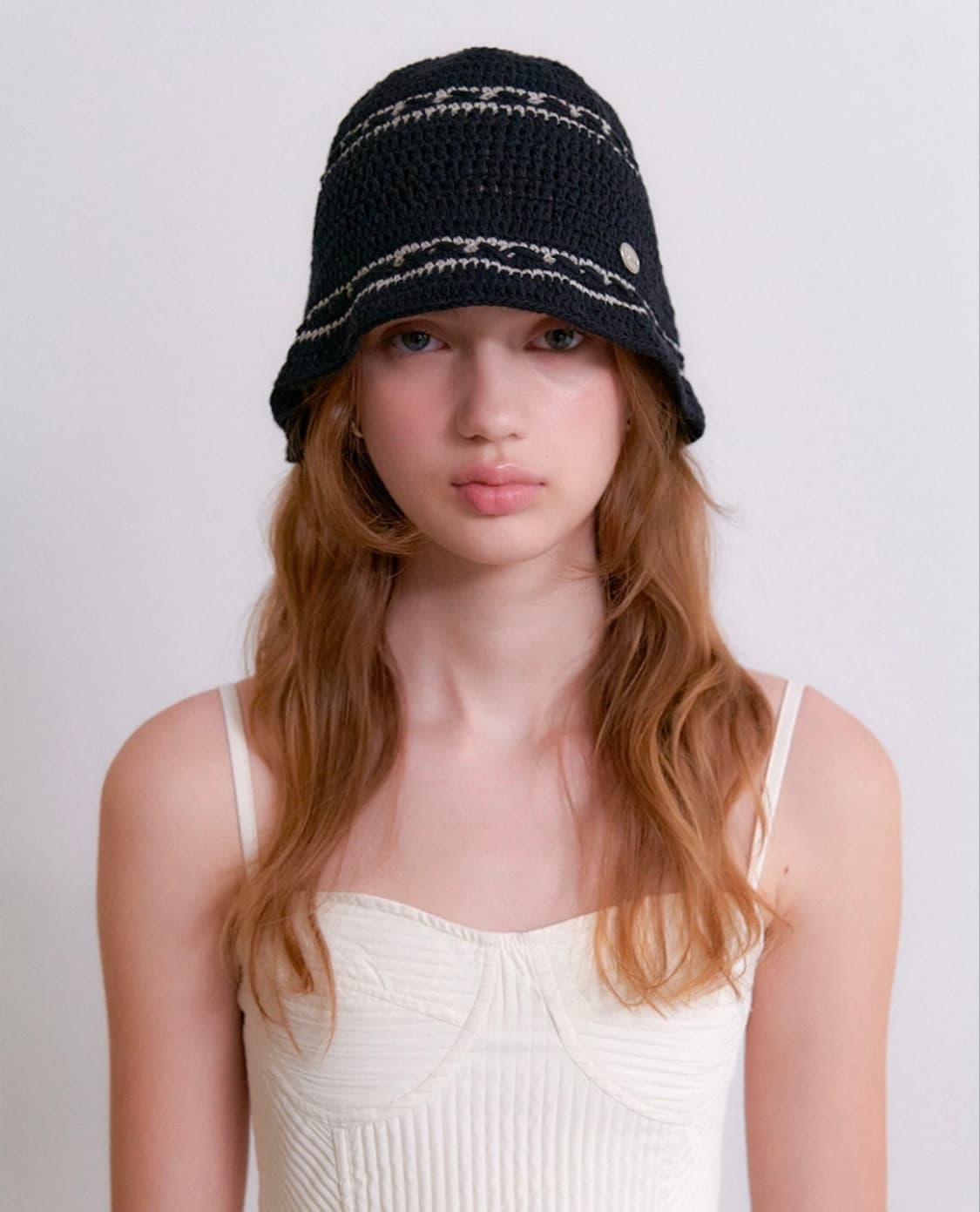 오블라 핸드 크로셰 코튼 버킷햇 상품이미지3