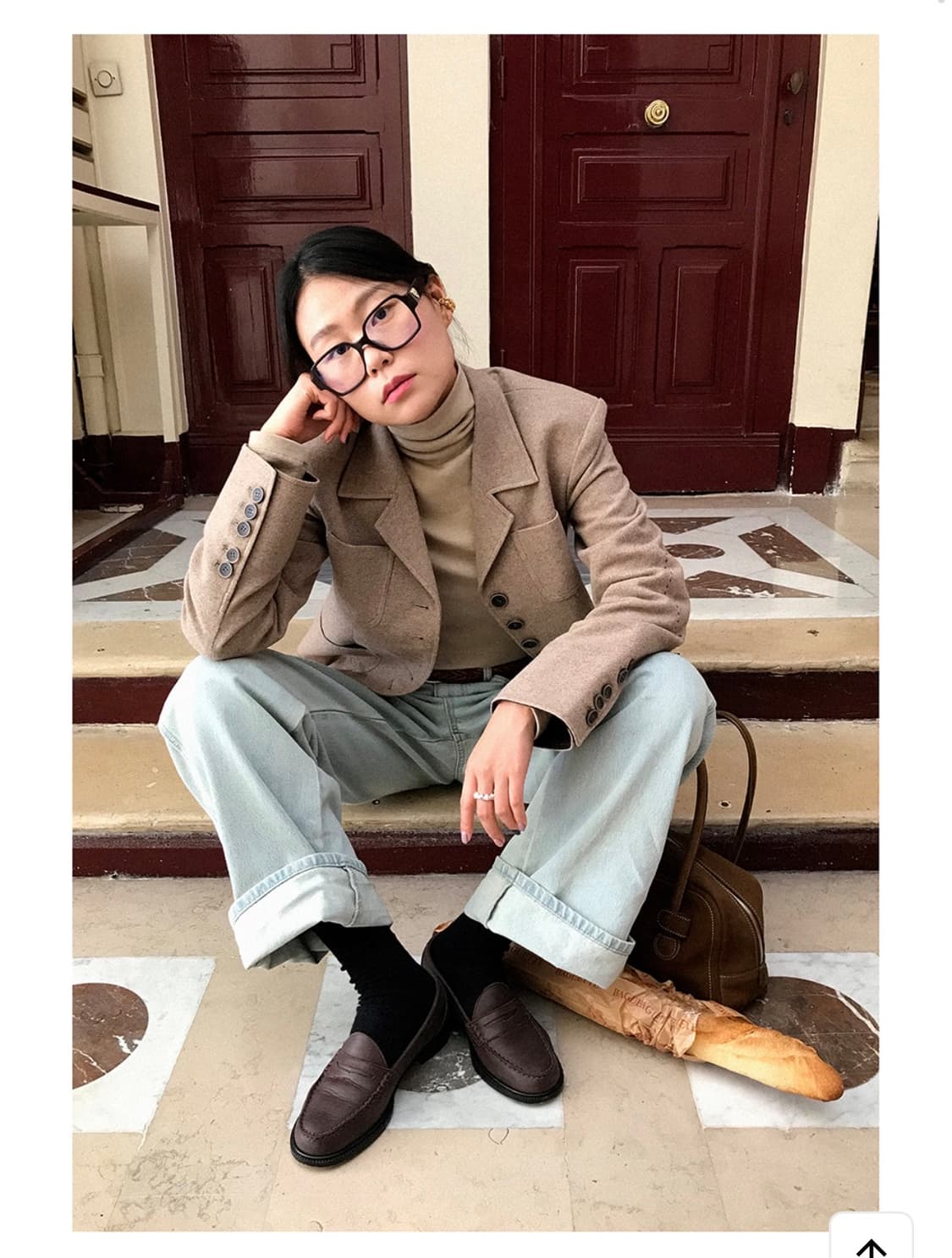 EMKM 으음키임 빈티지 울 자켓 베이지 M 상품이미지4
