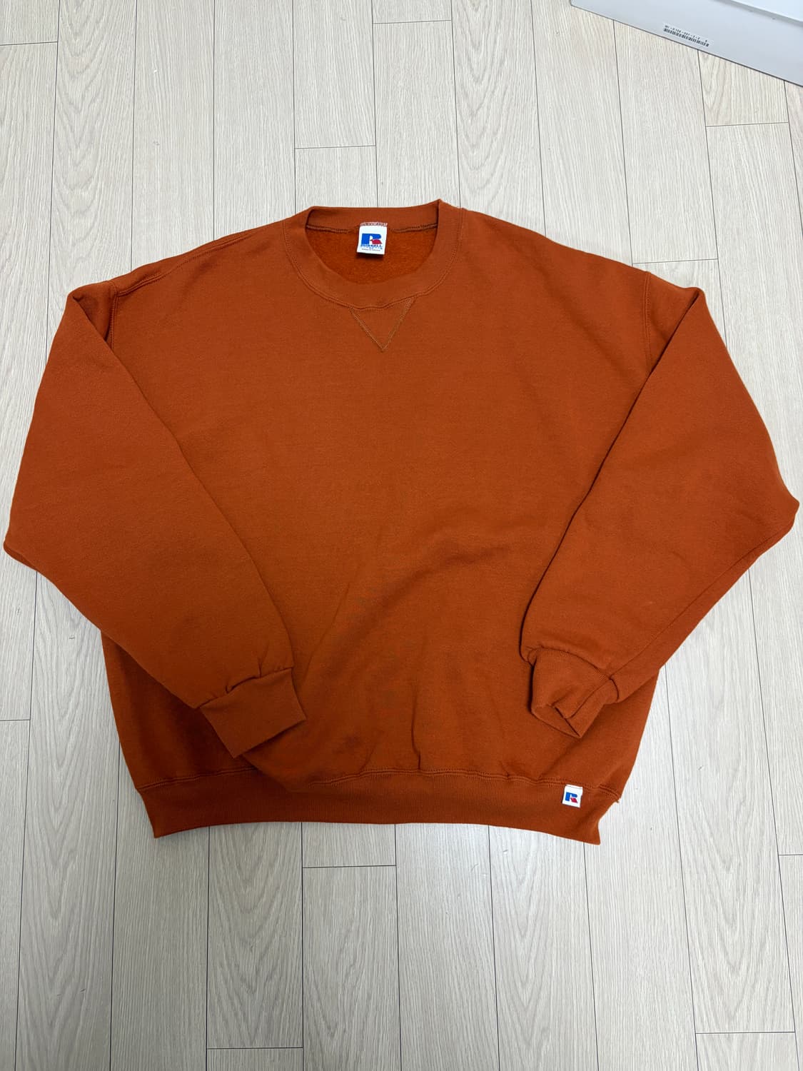 90s 러셀 애슬레틱 빈티지 스웻 오렌지 상품이미지1